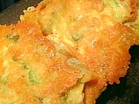 パリッふわっ!ゴーヤのガレット風チーズ焼き♪